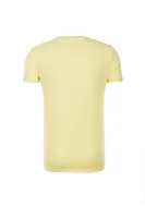 T-shirt Glitch GUESS żółty